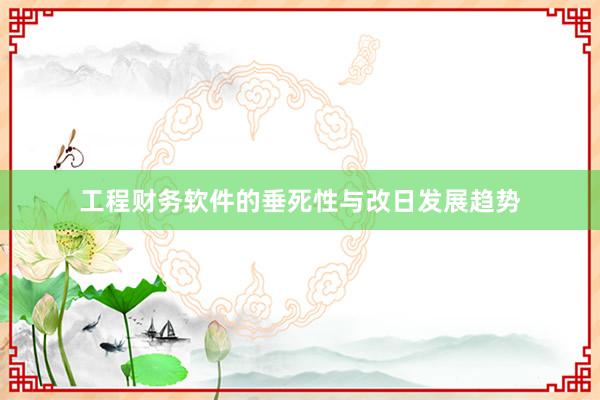 工程财务软件的垂死性与改日发展趋势